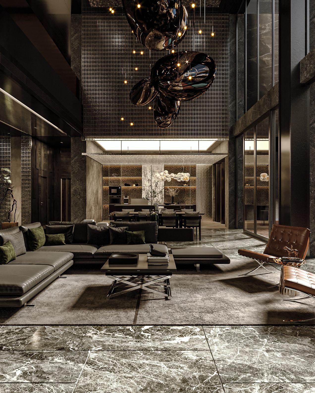 Integrated control in a refined modern living space